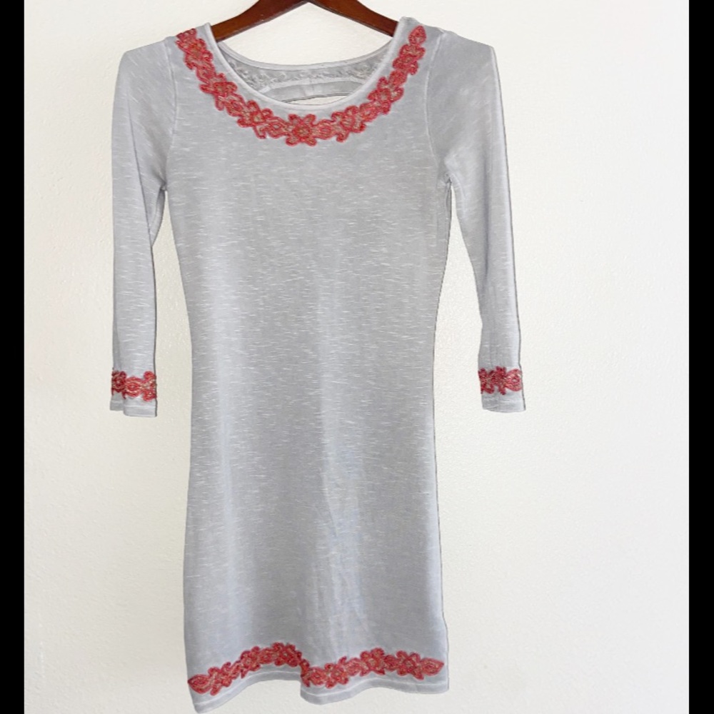 Free People mini cut out long sleeve dress casual